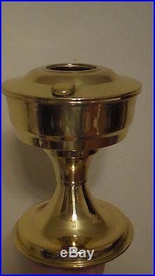 NEW Aladdin Heritage Brass Table Kerosene Oil Lamp Font Bowl alladin N128B