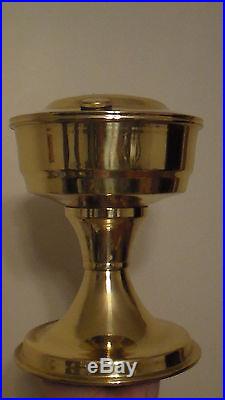 NEW Aladdin Heritage Brass Table Kerosene Oil Lamp Font Bowl alladin N128B