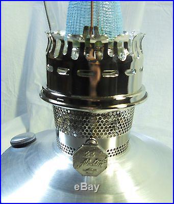 NIB ALADDIN ALUMINUM KEROSENE OIL TABLE LAMP #23 BURNER