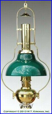NIB Aladdin Deluxe Hanging Oil Lamp- BH210G Green Bell Shade