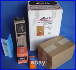 NIB Aladdin Oil Lamp Genie II withKerosene Burner, Gallery, Chimney, Mantle