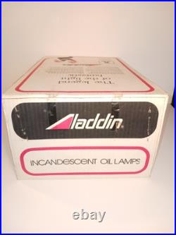 NIB Aladdin Oil Lamp Genie II withKerosene Burner, Gallery, Chimney, Mantle