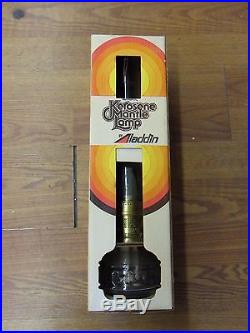 NIB Vintage ALADDIN #23 Table Lamp Kerosene Oil Brass Burner Glass Bowl Lantern