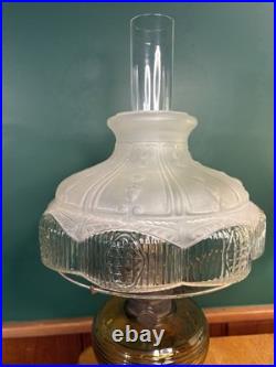 NICE Antique 1937 Aladdin B82 Dark Amber Beehive Lamp Electrified #501-11 Shade