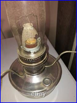 NOS Aladin 23 Chromed Kerosene Lamp Complete