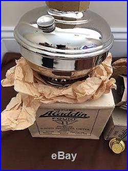 NOS NIB Rare Aladdin Mantle Oil Kerosene Lamp UK Model 11 Font And Burner