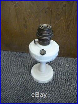 Near Perfect 1940 Alacite Aladdin Scallop Foot Oil Lamp NO CHIMNEY