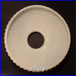 New 10 Fitter Opal White Milk Glass Hobnail Student Lamp Shade USA Made #SH162