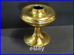 New Aladdin 100th Anniversary Deluxe Brass Table Desk Kerosene Oil Lamp Font