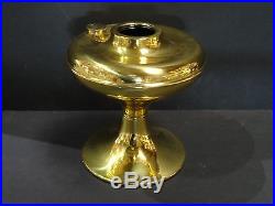 New Aladdin 100th Anniversary Deluxe Brass Table Desk Kerosene Oil Lamp Font
