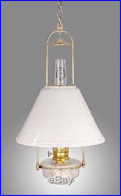 New Aladdin Mantle Lamp Company Deluxe Glass Hanging Lamp with Shade BH715-716