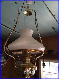 New In Box Aladdin Hanging Lamp Oil Or Electric Model 23 no Damage
