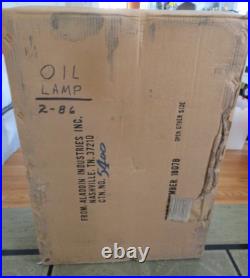 New Old Stock! Aladdin No. 23 Brass Study Oil Lamp