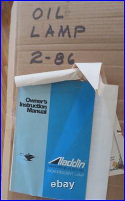 New Old Stock! Aladdin No. 23 Brass Study Oil Lamp