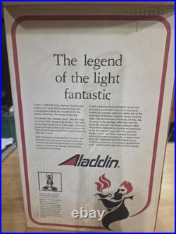 New Vintage Aladdin Genie II Clear Glass Incandescent Oil Lamp G6106 Unfired Box