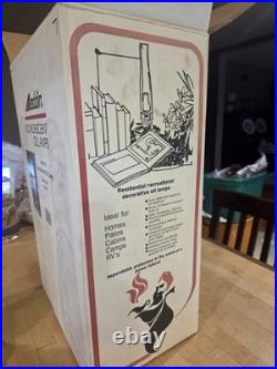 New Vintage Aladdin Genie II Clear Glass Incandescent Oil Lamp G6106 Unfired Box