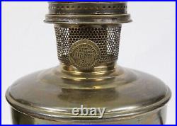 Newly Wired Electrified Pair of Aladdin Model 12 Brass Mantle Kerosene Oil Lamp