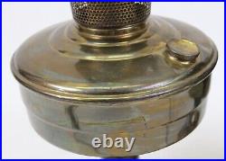 Newly Wired Electrified Pair of Aladdin Model 12 Brass Mantle Kerosene Oil Lamp