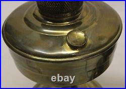 Newly Wired Electrified Pair of Aladdin Model 12 Brass Mantle Kerosene Oil Lamp