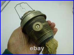 Nice Aladdin Amber Glass Washington Drape Oil Lamp / Model C Burner