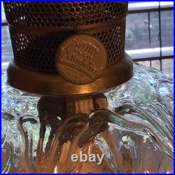 Nice Aladdin Model B Shell Pattern Oil Lamp Ready To Go! 18 1/8