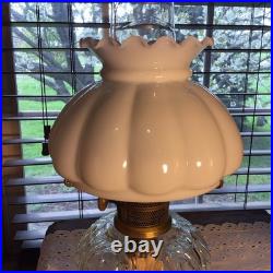 Nice Aladdin Model B Shell Pattern Oil Lamp Ready To Go! 18 1/8