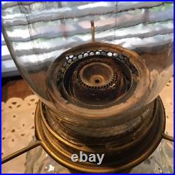 Nice Aladdin Model B Shell Pattern Oil Lamp Ready To Go! 18 1/8