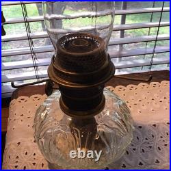 Nice Aladdin Model B Shell Pattern Oil Lamp Ready To Go! 18 1/8