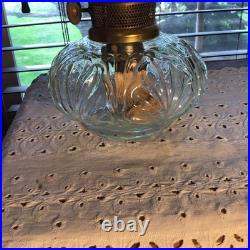 Nice Aladdin Model B Shell Pattern Oil Lamp Ready To Go! 18 1/8