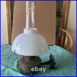 Nice Aladdin Railroad Caboose Kerosene Oil Lamp withWall Bracket and Shade Model C