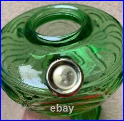 Nice! Aladdin Washington Drape Plain Stem Green Beta Crystal Lamp (b-54) 1941-42