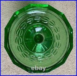 Nice! Aladdin Washington Drape Plain Stem Green Beta Crystal Lamp (b-54) 1941-42