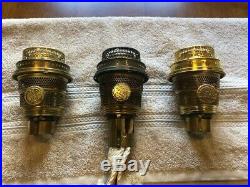 Nice Lot of Brass Aladdin Model B NU TYPE Kerosene Lamp Burners