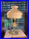 Nice Vintage Aladdin Washington Drape 24 Pedestal Oil Lamp With Wick & Shade
