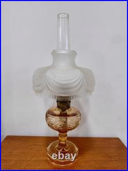 Nu-Type Model B Aladdin Drape Oil Lamp with Draped Shade NOT Electrified