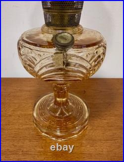 Nu-Type Model B Aladdin Drape Oil Lamp with Draped Shade NOT Electrified