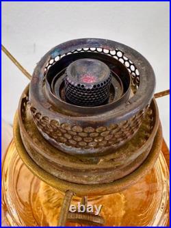 Nu-Type Model B Aladdin Drape Oil Lamp with Draped Shade NOT Electrified