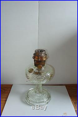 Nu Type Model B Clear WA Drape with Plain Stem Aladdin Kerosene Mantle Lamp
