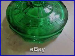 OLD Aladdin Emerald Green Washington Drape Kerosene Oil Table Lamp Exc. Cond