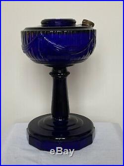 ORIGINAL 1941 B-76 Aladdin Mantle Cobalt Blue Tall Lincoln Drape Oil Kero Lamp