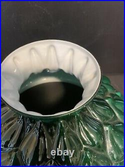 ORIGINAL Aladdin 206 Artichoke Green Cased Glass Oil Kerosene Lamp Shade