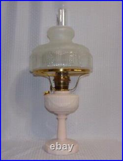 ORIGINAL PINK ALACITE TALL Lincoln Drape Aladdin Oil Lamp Complete with #501 Shade
