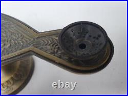 Old Chinese Style Brass Kerosene Lamp
