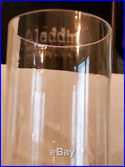 Original ALADDIN Lincoln Drape Pink Alacite Oil Lamp with Shade