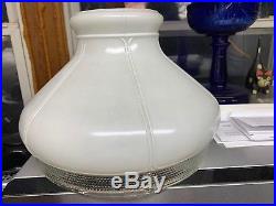 Original Aladdin 701B Lamp Shade Excellent Condition 10 Inch Glass White Hobnail