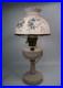 Original Aladdin B-75 Tall Lincoln Drape Alacite Lamp Pink Floral Shade 1940s