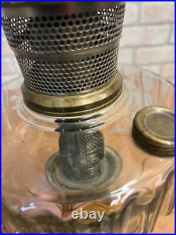 Original Aladdin Corinthian Amber + Clear Oil Lamp with NuType Model B Burner