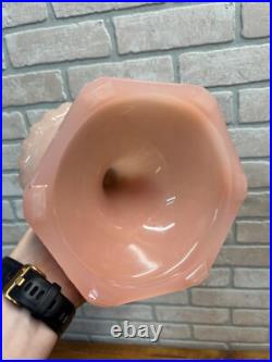 Original Aladdin Corinthian Pink Moonstone Oil Lamp with NuType Model B Burner