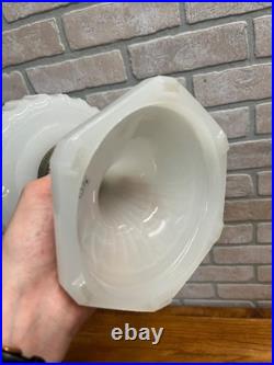 Original Aladdin Corinthian White Moonstone Oil Lamp with NuType Model B Burner