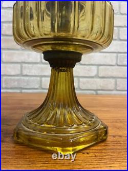 Original Aladdin Corinthian Yellow Amber Oil Lamp with NuType Model B Burner